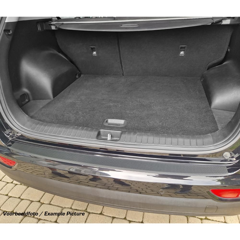 MAX6 Passgenaue Heckstoßstangenschutzfolie kompatibel mit Audi A4 (B8) Avant S-Line 2012-2015 - Karbon-Optik von MAX6