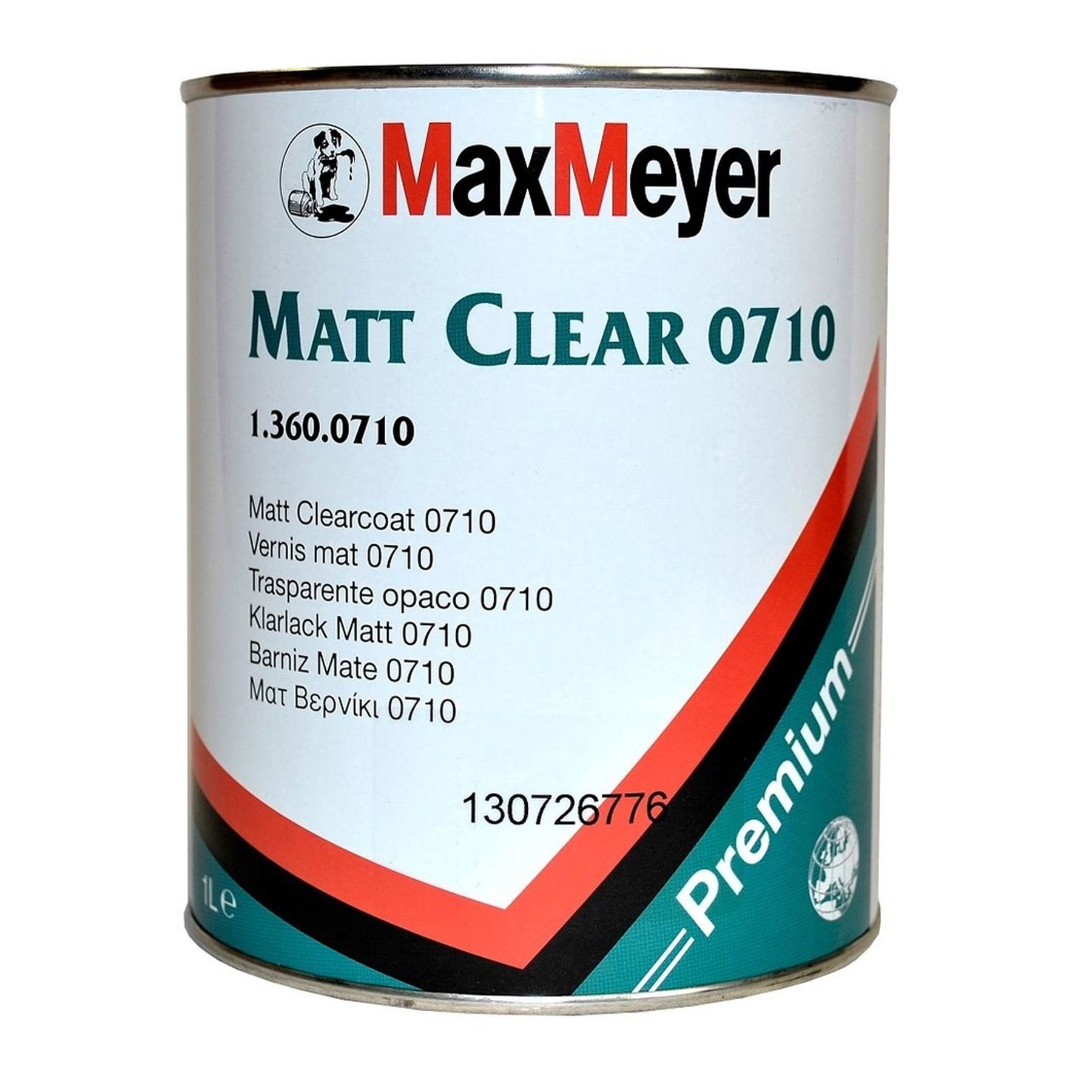 Max Meyer 1.360.0710/E1 matt Clearcoat 1 Liter Anpassungsfähig und einfach zu verwenden – zu erreichen Low Gloss Finish von MAXMEYER