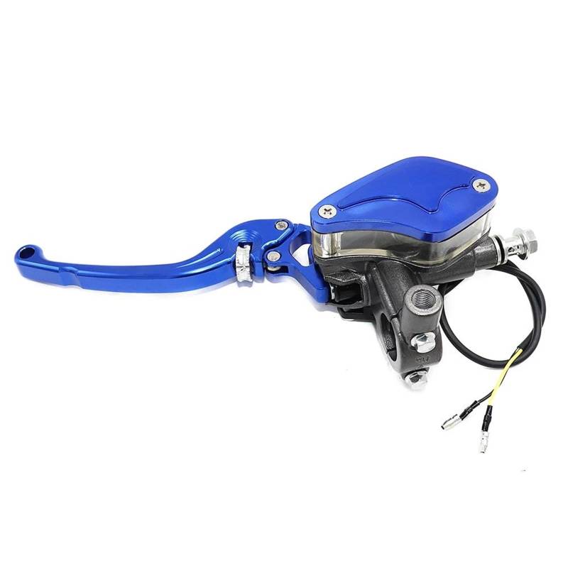 Bremsgriffhebel Für 22mm Kawasaki Für Suzuki Hydraulische Bremspumpe Hauptzylinder Motorradhebel Racing Motorrad Kupplungsgriff Bremskupplungshebel(Blue,Left) von MAYINGLON