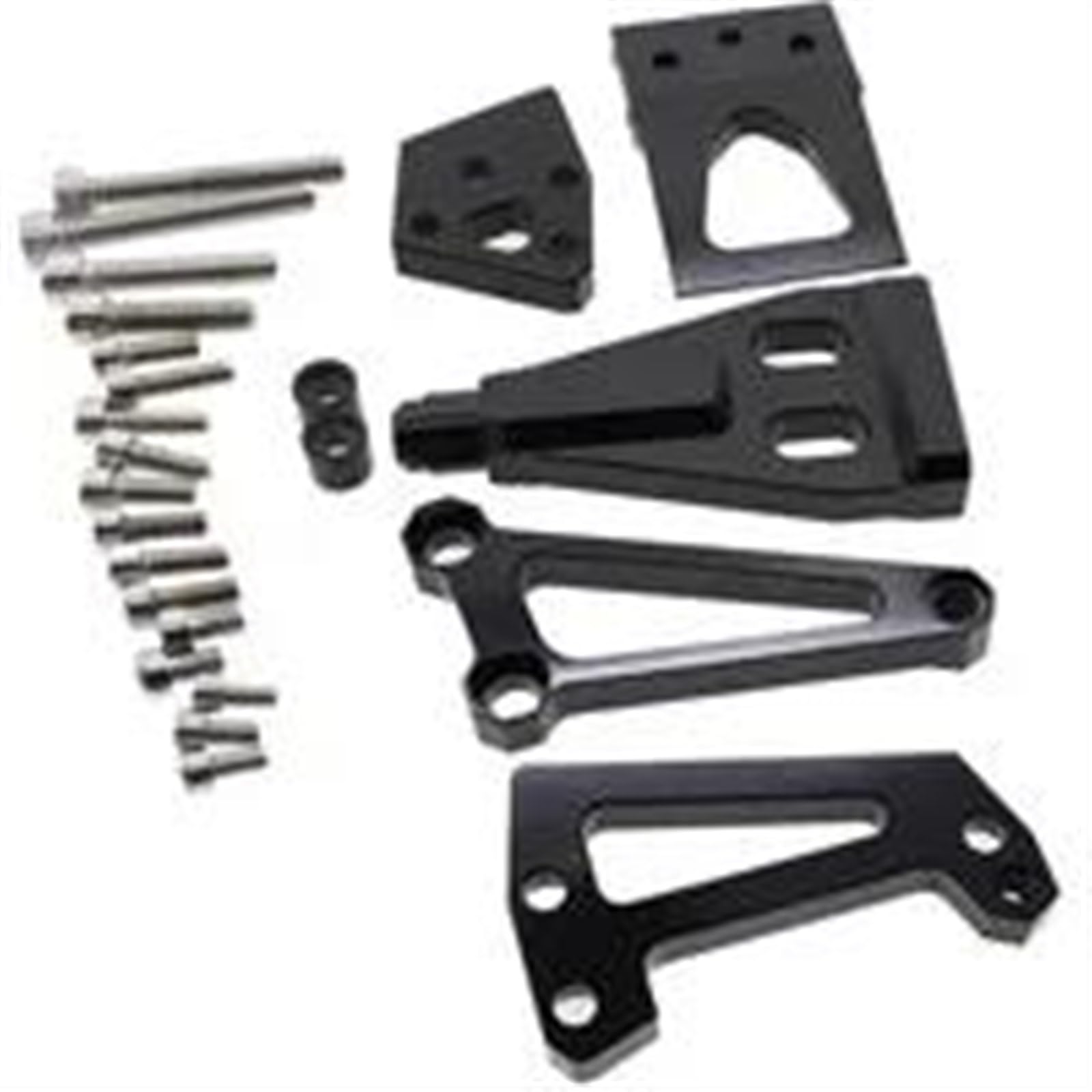 Lenkstabilisator Aluminium Motorrad Lenkungsdämpfer Stabilisator Halterung Montage Support Kit Halter Für Kawasaki Für ER6N ER6F Für NINJA650R 2009-2011 CNC Dämpfer(Black) von MAYINGLON