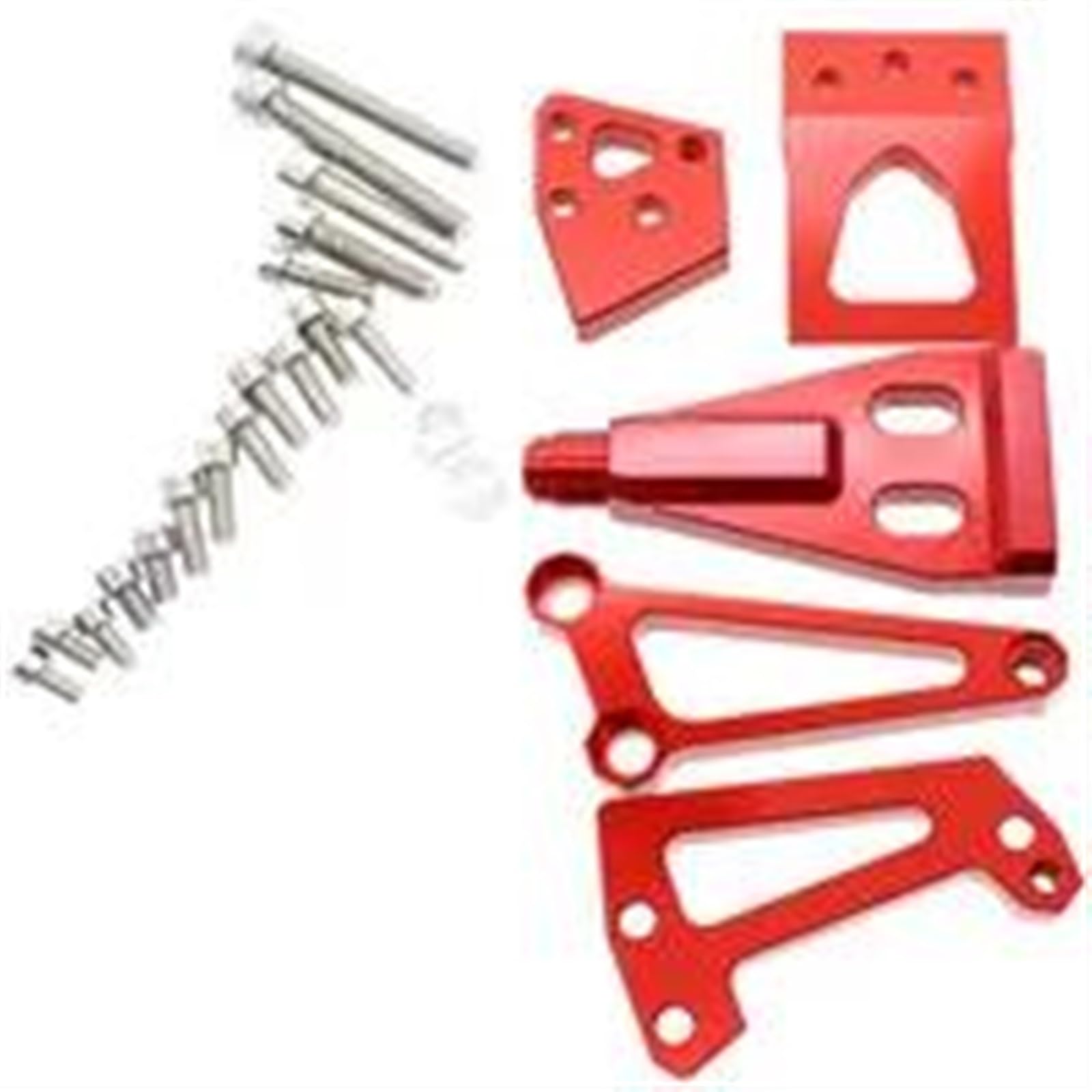 Lenkstabilisator Aluminium Motorrad Lenkungsdämpfer Stabilisator Halterung Montage Support Kit Halter Für Kawasaki Für ER6N ER6F Für NINJA650R 2009-2011 CNC Dämpfer(Red) von MAYINGLON