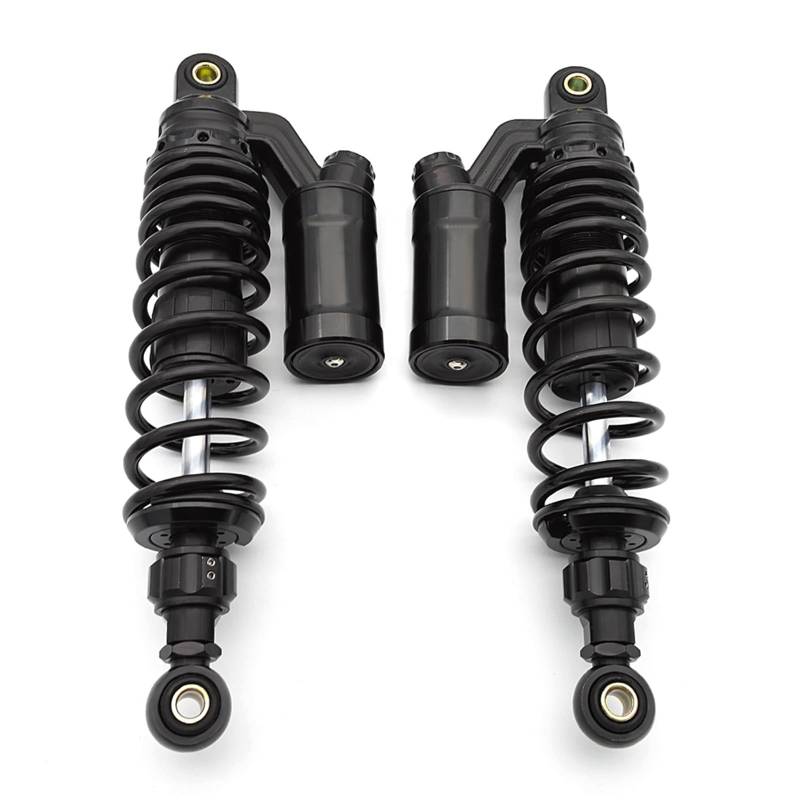 Lenkstabilisator CNC Aluminium Motorrad Luft Stoßdämpfer Hinten Suspension 320mm 330mm 340mm Für Monkey Bike Für Z125 2018 2019 2020 2021 2022 Dämpfer(Black) von MAYINGLON