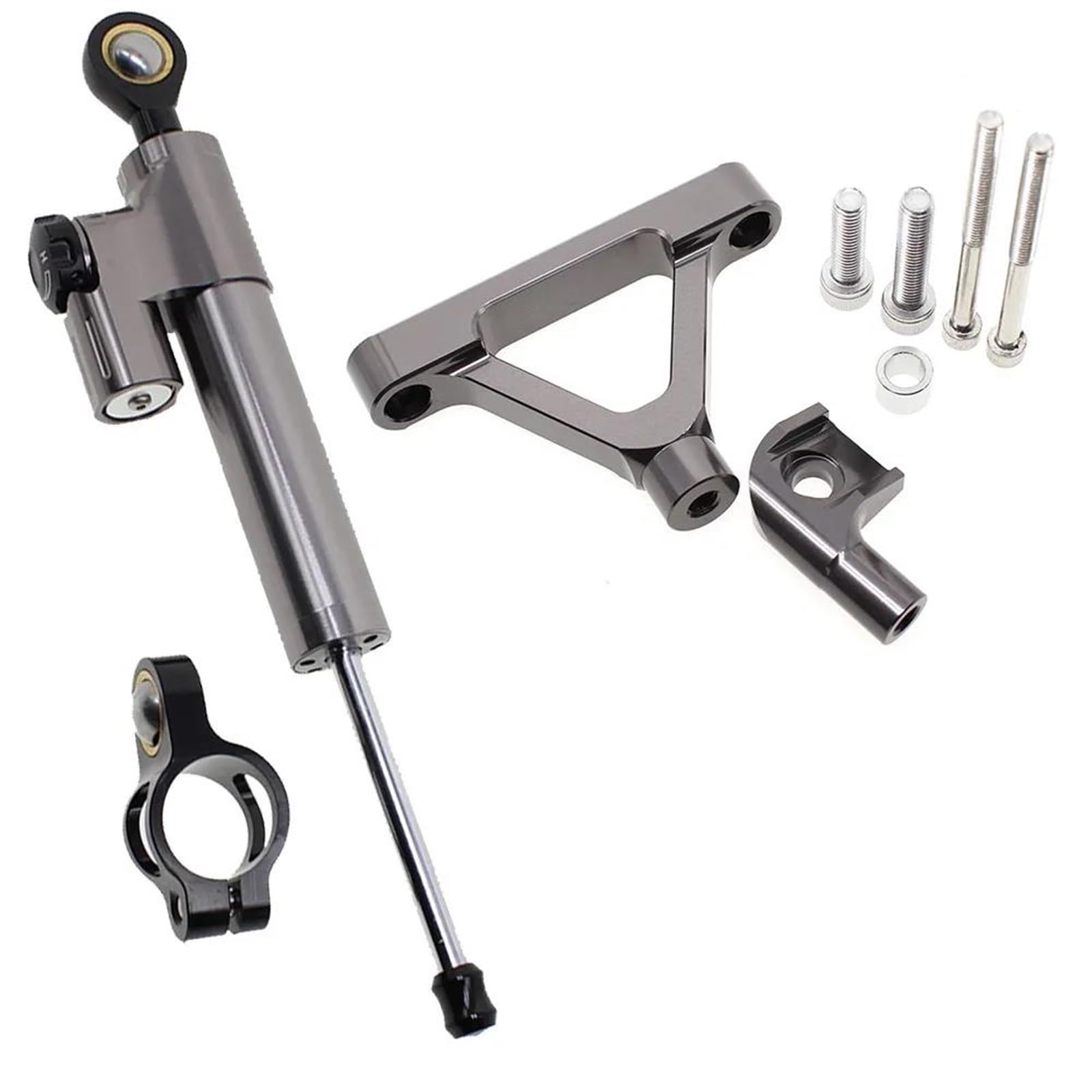 Lenkstabilisator CNC Aluminium Motorrad Stabilisator Dämpfer Lenkung Montage Halterung Halter Unterstützung Kit Set Für Kawasaki Für ZX6R 2007-2008 Dämpfer(E) von MAYINGLON