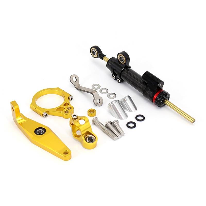 Lenkstabilisator CNC Lenkung Stabilisieren Dämpfer Halterung Montieren Motorrad Zubehör Für XSR 900 Xsr900 Xsr 900 2022 2023 Dämpfer(Set 18) von MAYINGLON