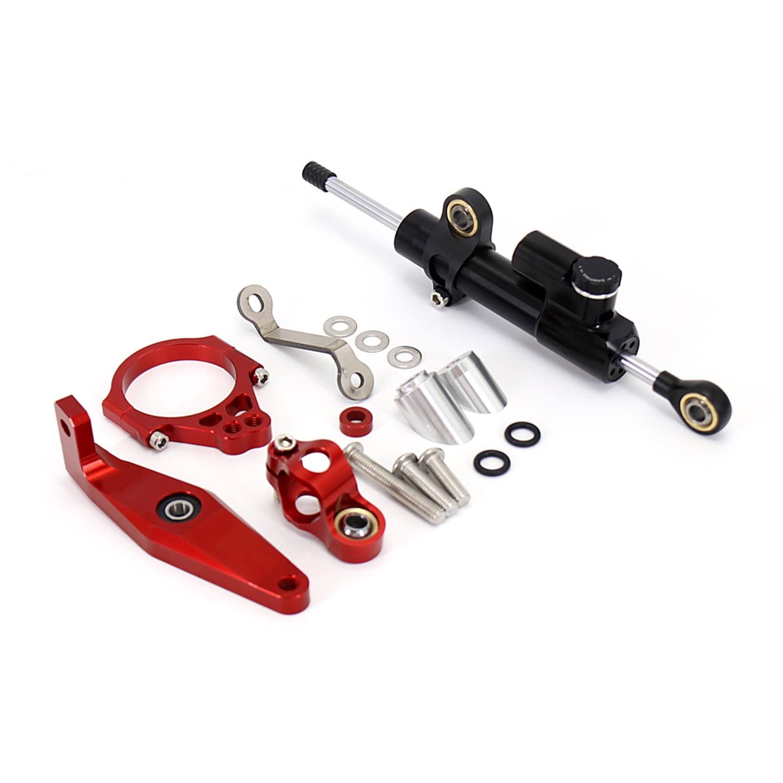 Lenkstabilisator CNC Lenkung Stabilisieren Dämpfer Halterung Montieren Motorrad Zubehör Für XSR 900 Xsr900 Xsr 900 2022 2023 Dämpfer(Set 9) von MAYINGLON