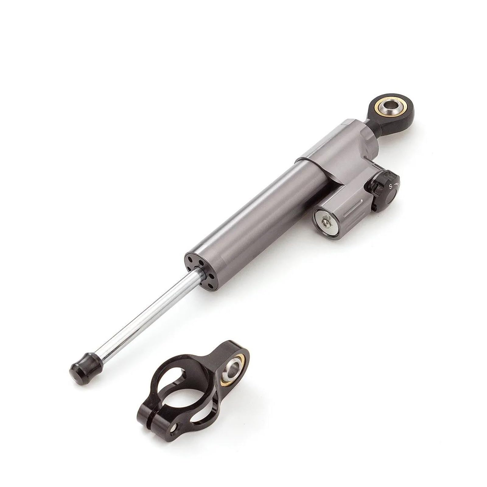 Lenkstabilisator Dämpfer Elektrische Roller Stabilisator Aluminium Dämpfer Einstellbare Lenkung Für Dualtron Für Donner Dt3 Dämpfer(Gray and Black) von MAYINGLON