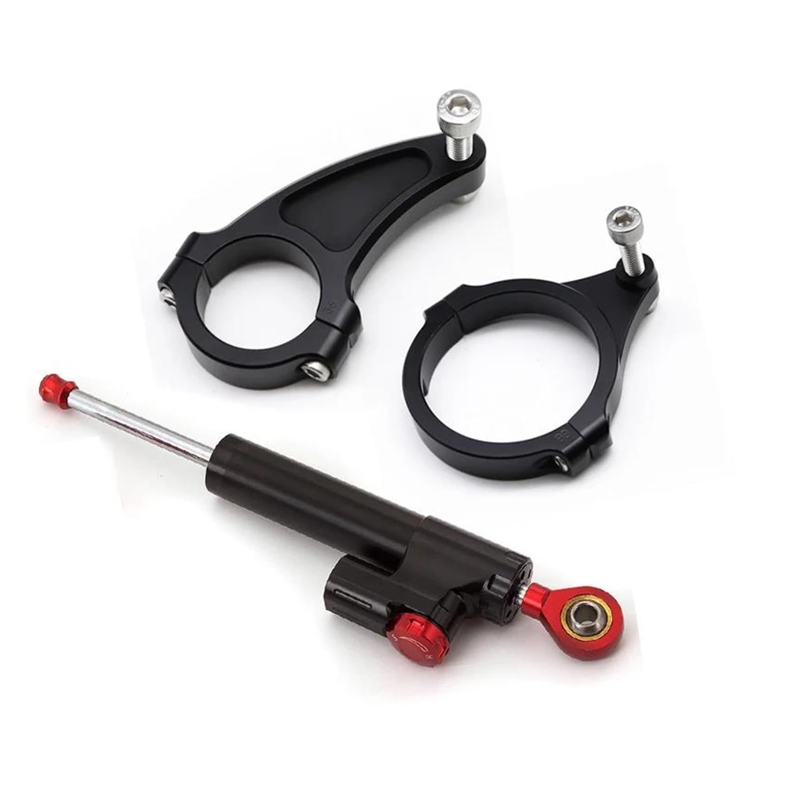 Lenkstabilisator Elektrische Roller Lenkung Dämpfer Stabilisator Halterung Montage Kit Skateboard Teil Für Kaabo Für Wolf König +/König GT/König GT PRO Dämpfer(Damper n Bracket B) von MAYINGLON