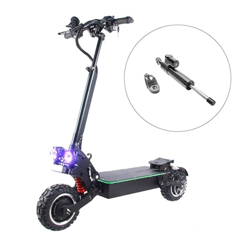 Lenkstabilisator Elektro-Scooter Stabilisator Dämpfer Zubehör Einstellbare Lenkung Dämpfer Für Dualtron Donner DT3 Für Null 10X Dämpfer(Blue) von MAYINGLON