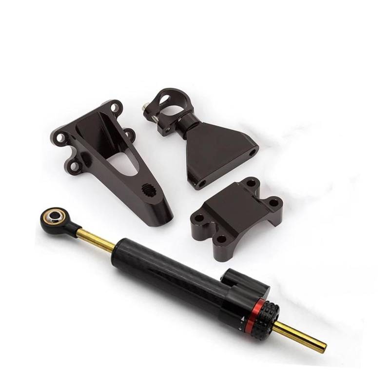 Lenkstabilisator Fiber Carbon Motorrad Lenkungsdämpfer Halterung Montagesatz Für CBR 600 Für CBR600 F4 F5 2003 2004 2005 2006 Dämpfer(Damper n Bracket A) von MAYINGLON