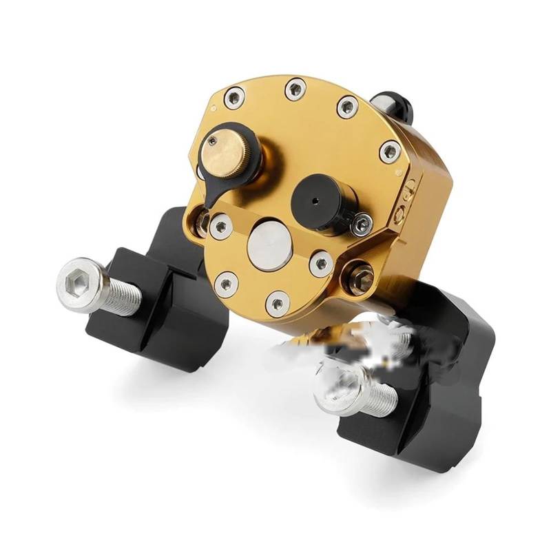 Lenkstabilisator Für 790 890 Abenteuer ADV Lenkung Stabilisator Umgekehrt Sicher Motorrad Zubehör 2023 Motorrad Lenkung Dämpfer Stabilisator Dämpfer(Gold) von MAYINGLON