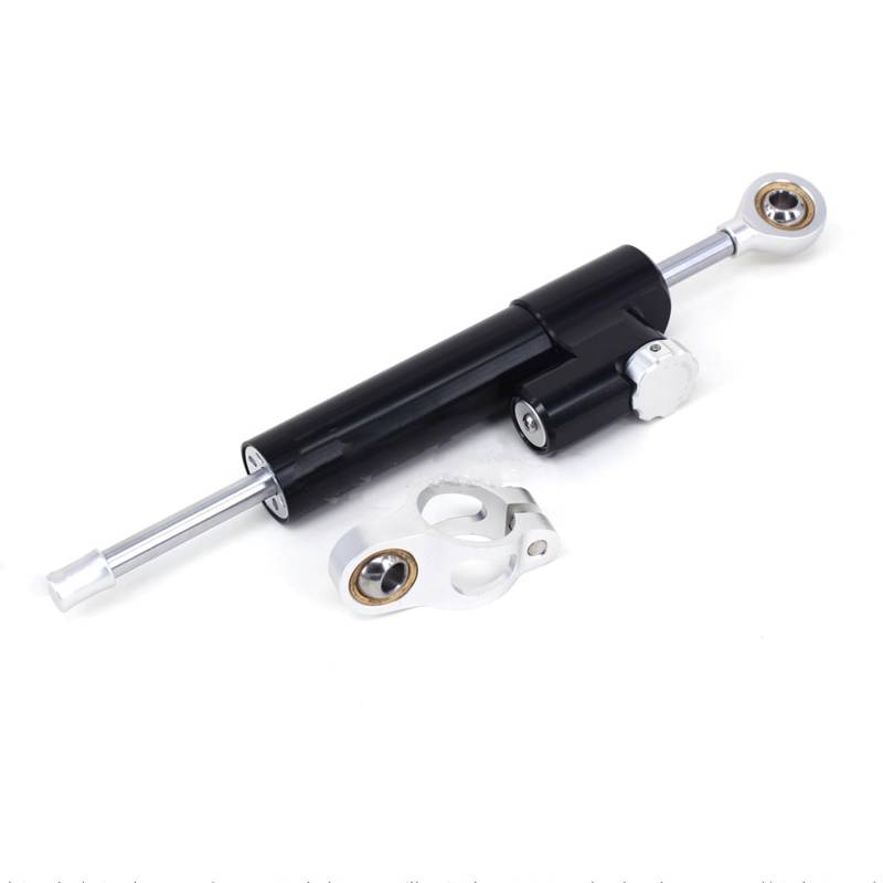 Lenkstabilisator Für CBR954RR CBR954 RR CBR 954RR 2002 2003 Motorrad CNC Lenkung Dämpfer Stabilisator Halterung Street Bike Dämpfer(Black Silver) von MAYINGLON