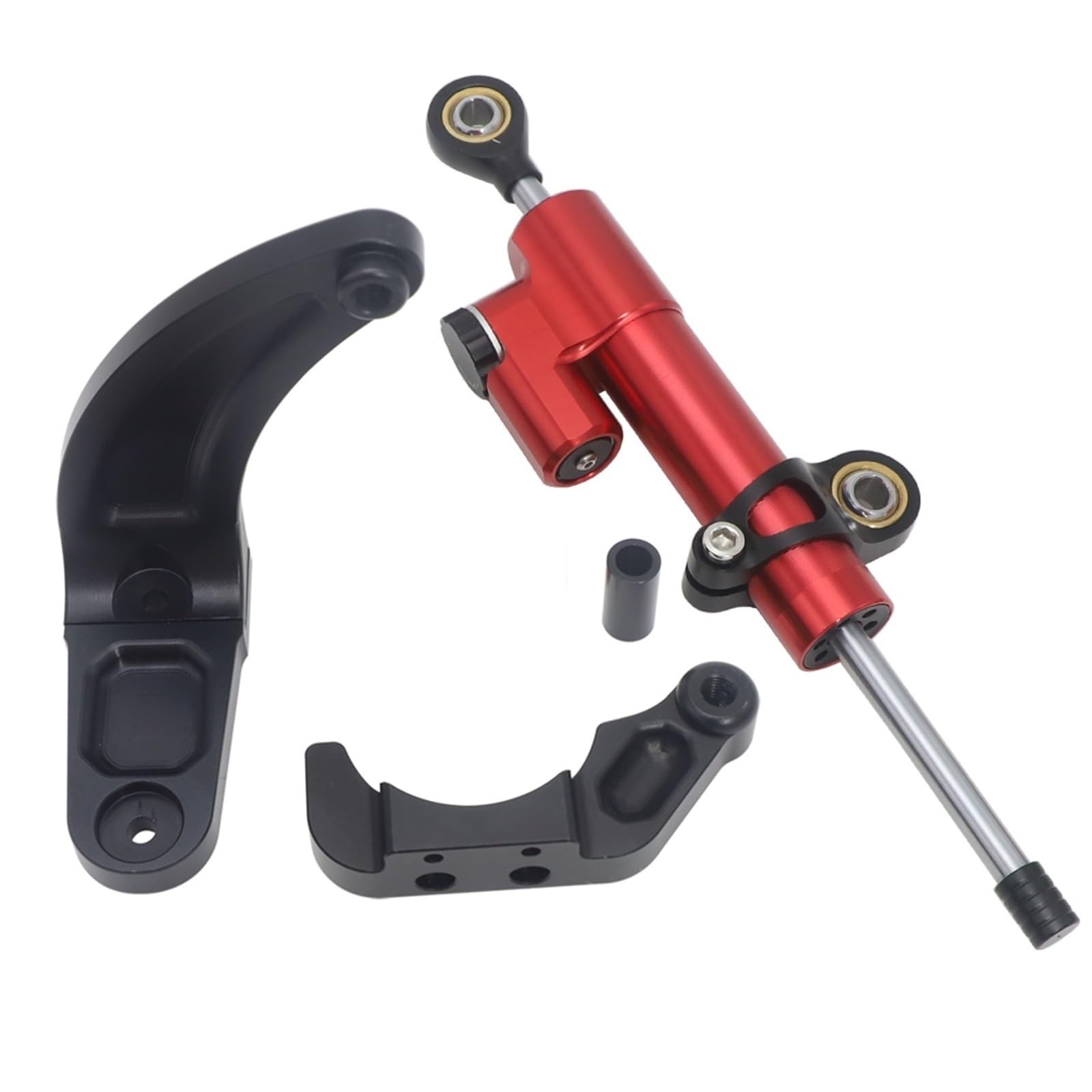 Lenkstabilisator Für Dualtron Für Donner 3 DT3 Elektrische Roller Einstellbare Lenkung Stabilisieren Dämpfer Halterung Unterstützung Kit Zubehör Dämpfer(Red) von MAYINGLON