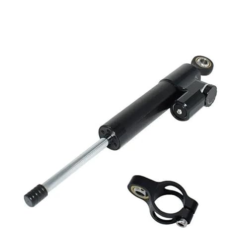 Lenkstabilisator Für Kawasaki Für Suzuki Für Ducati CNC Lenkungsdämpfer Motorrad Linearstabilisator Umgekehrte Sicherheitssteuerung Universal Dämpfer(Black) von MAYINGLON