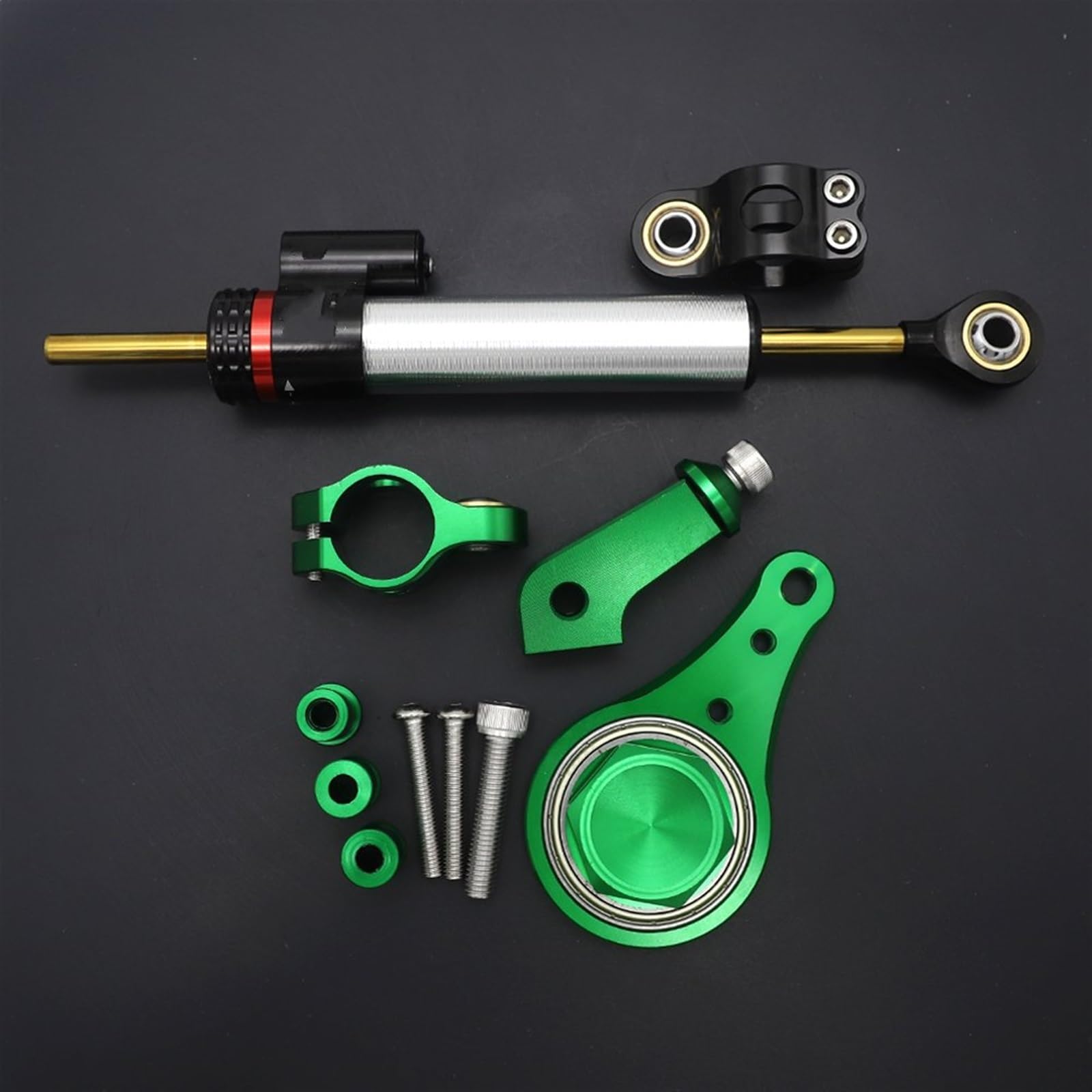 Lenkstabilisator Für Kawasaki ZX6R 636 2005 2006 Motorrad Lenkungsdämpfer Stabilisator Mit Halterung Unterstützung Zubehör Dämpfer(Q) von MAYINGLON