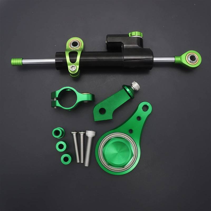 Lenkstabilisator Für Kawasaki ZX6R 636 2005 2006 Motorrad Lenkungsdämpfer Stabilisator Mit Halterung Unterstützung Zubehör Dämpfer(R) von MAYINGLON