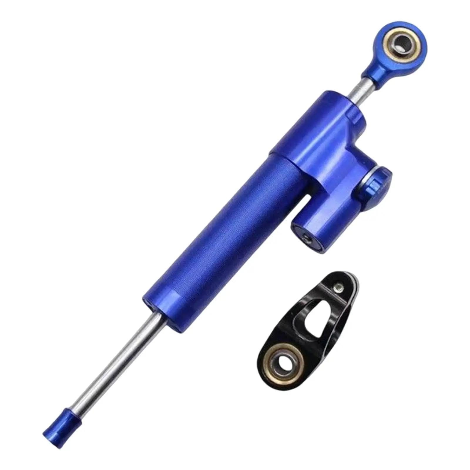 Lenkstabilisator Für Motorrad Straße Fahrrad Motorrad Lenkung Dämpfer Stabilisator Einstellbare Aluminium Dämpfer(Blue) von MAYINGLON