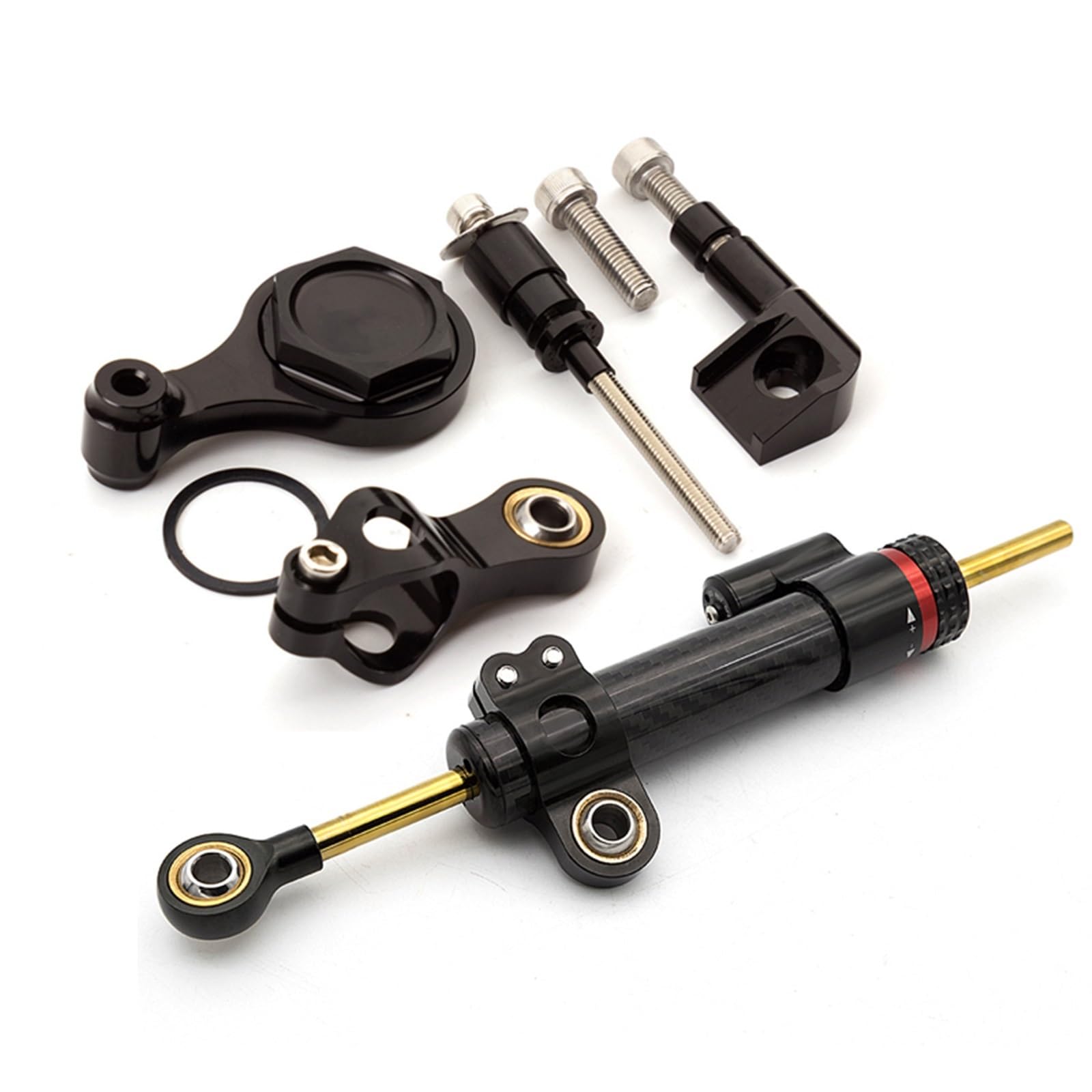 Lenkstabilisator Für YZF R1 2002-2015 Motorrad Lenkungsdämpfer Halterung Fit Dämpfer(R) von MAYINGLON