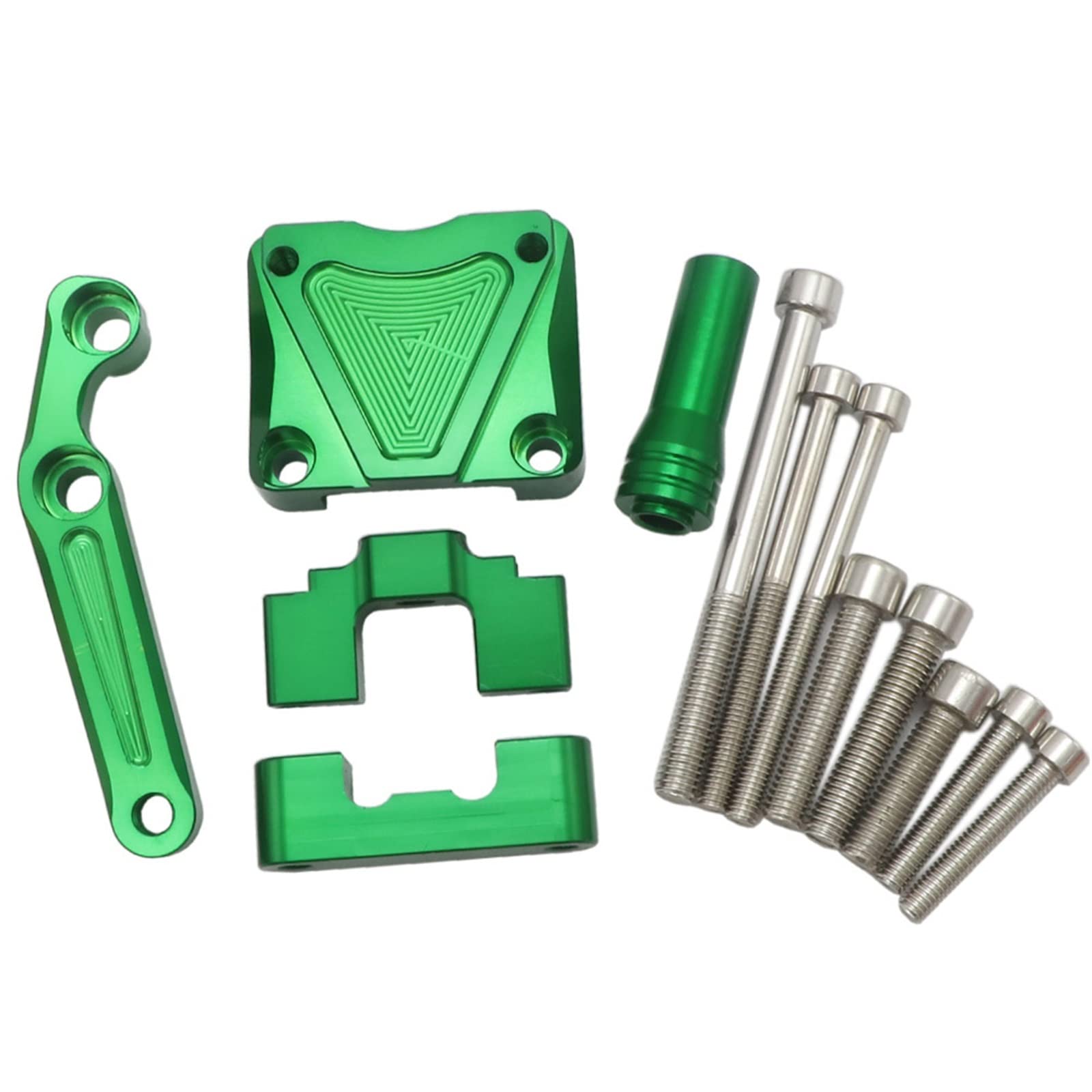 Lenkstabilisator Lenkungsdämpfer-Stabilisator Aluminium-Montagehalterung Adapter-Set Für Kawasaki Für Ninja 300 Ninja300 2013 2014 2015 2016 Dämpfer(E) von MAYINGLON