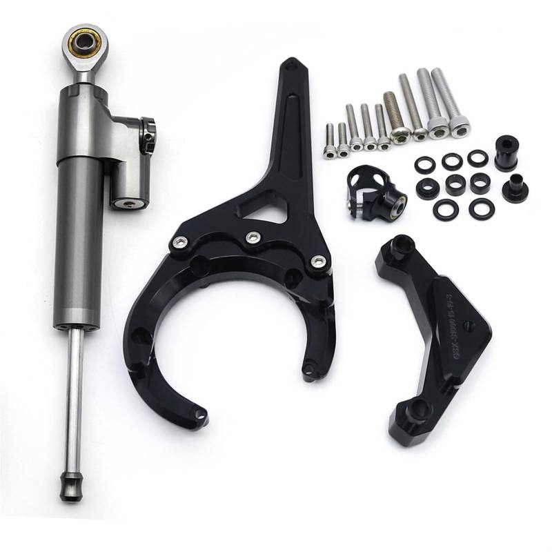 Lenkstabilisator Lenkungsdämpfer Stabilisator Halterung Unterstützung Mount Kit Für Suzuki FÜR GSXS 1000/F FÜR GSXS1000 Für GSX-S1000F 2016-2023 2024 Dämpfer(Type-D) von MAYINGLON