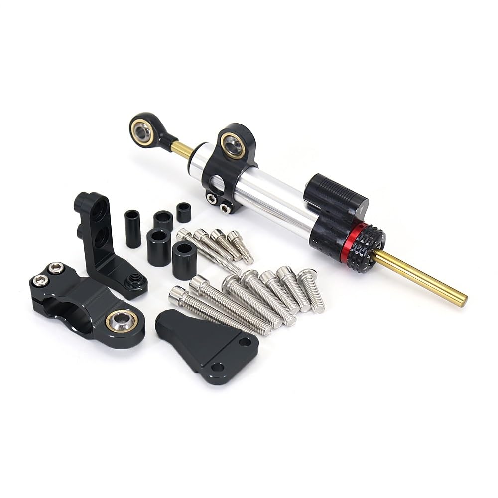 Lenkstabilisator Motorrad Aluminium Für Aprilia Für RS660 RS 660 Rs660 Rs 660 2021-2023 Dämpfer Lenkung Stabilisieren Sicherheit Control Halterung Dämpfer(Set 9) von MAYINGLON