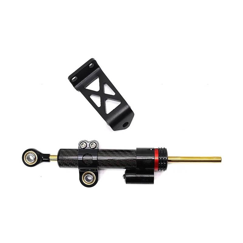 Lenkstabilisator Motorrad Einstellbare Stabilisator Lenkung Dämpfer Montage Halterung Kit FÜR PAN Für America 1250 S Für PA1250S Für PAN Für AMERICA1250 S Dämpfer(Carbon Fiber) von MAYINGLON