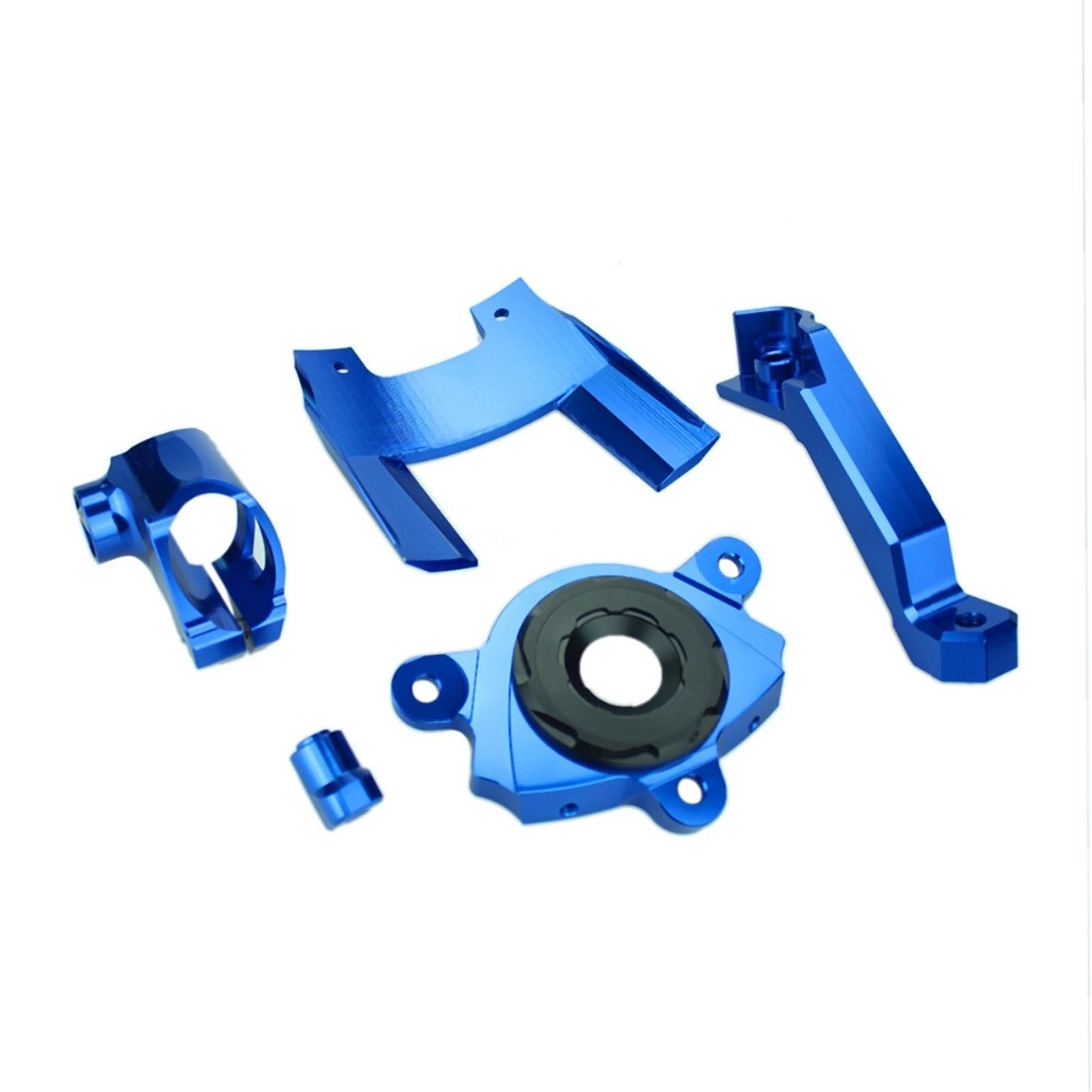 Lenkstabilisator Motorrad Lenkungsdämpfer Stabilisator Halterung CNC Aluminium Montage Unterstützung Kit Halter Für Kawasaki Für Z1000 Für Z 1000 2016-2017 Dämpfer(Blue) von MAYINGLON