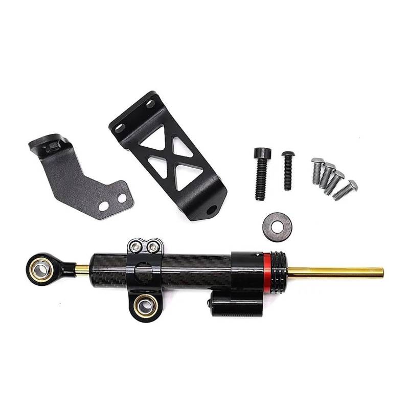 Lenkstabilisator Richtungsdämpfer Halterung Unterstützung Kit Lenkung Dämpfer Stabilisator Motorrad Für PAN America 1250 S PA1250 S 2021 Dämpfer(Carbon Fiber) von MAYINGLON