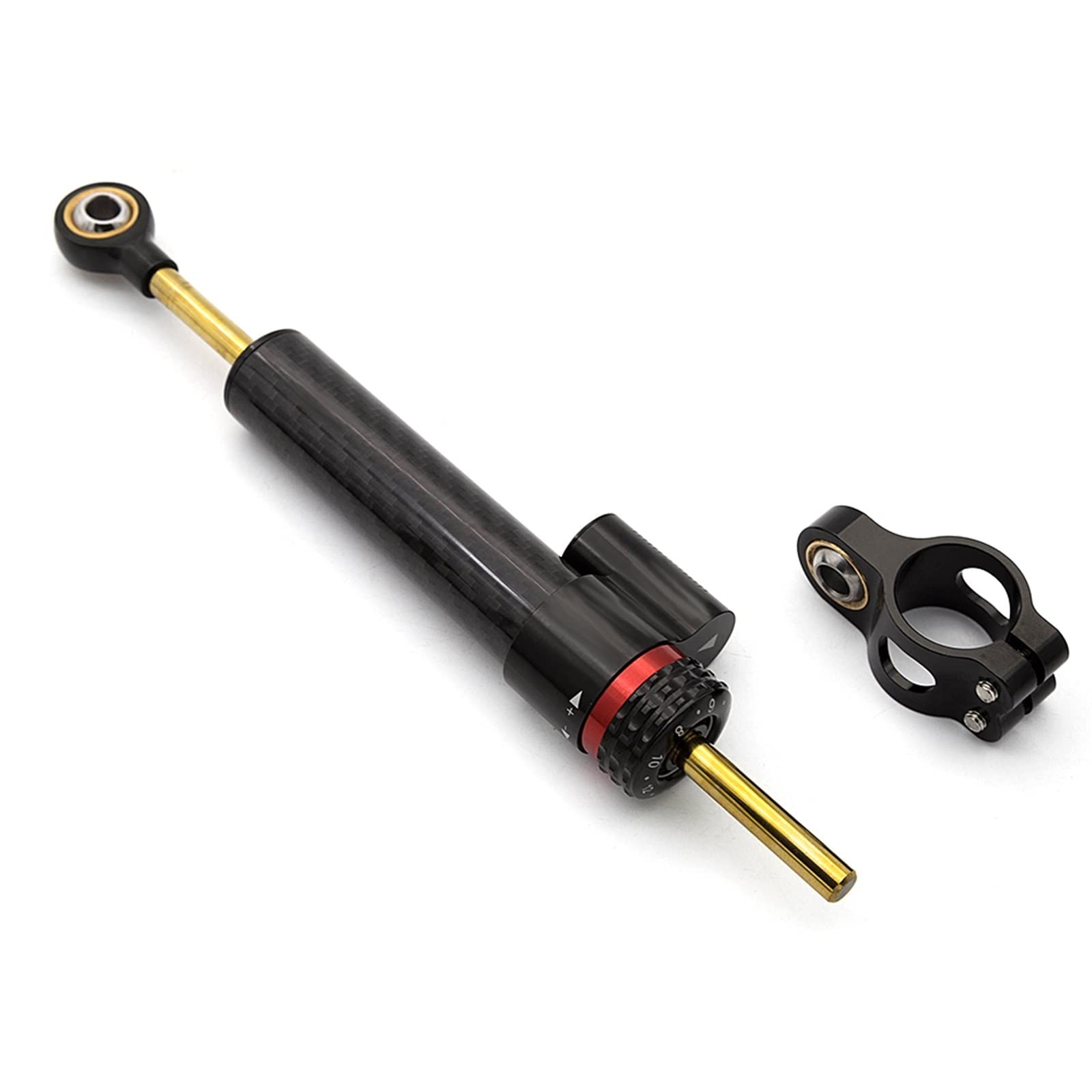 Lenkstabilisator Universal Motorrad Lenkungsdämpfer Stabilisator Dämpfer Für YZF R1 R3 R6 R25 Für MT03 MT07 MT09 MT-07 MT-09 MT 07 09 FZ1 FZ6 Dämpfer(Black) von MAYINGLON