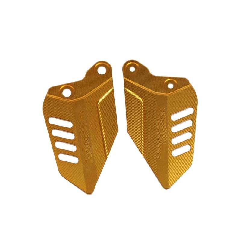 Motorrad Hinten Set Fußstütze Hinten Set Ferse Schutz Platten Schutz Für Kawasaki Für Z900RS Z900 RS Z 900 RS 2017-2023 Motorrad Zubehör Fußstütze Fußrasten Pedal(Gold) von MAYINGLON