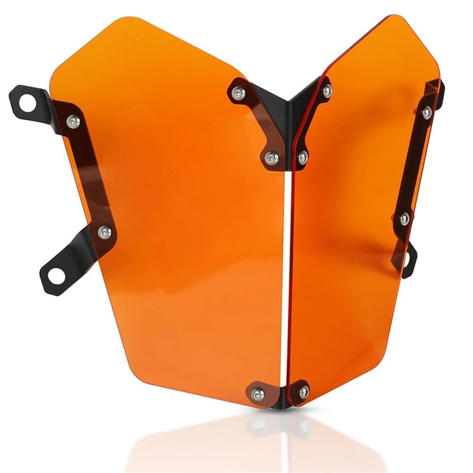 Motorrad Scheinwerfer Gittermaske Motorrad Scheinwerfer Kopf Licht Kühlergrill Schutz Schutz Abdeckung Für Tenere 700 Rally/Welt/Raid Für XT700Z 2019-2024 Scheinwerfer-Grill-Abdeckung(Orange) von MAYINGLON