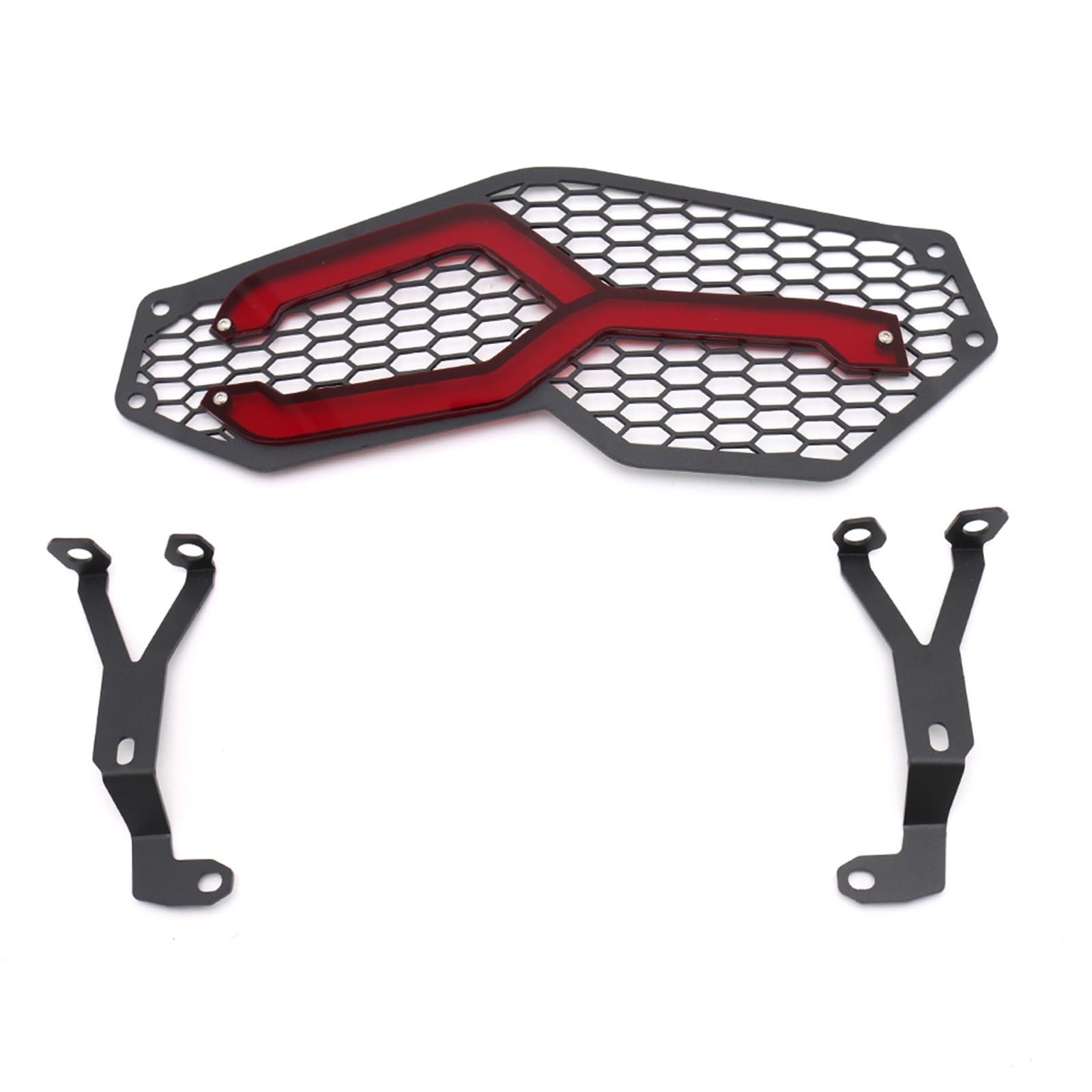 Motorrad Scheinwerfer Gittermaske Motorrad Scheinwerfer Schutz Für F 800 GS Für GS800 Für F800GS 2024 Mit Quick Release Verschluss Aluminium Legierung Scheinwerfer-Grill-Abdeckung(Red) von MAYINGLON