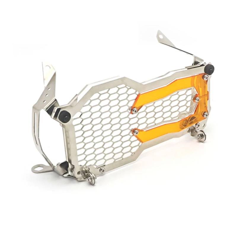 Motorrad Scheinwerfer Gittermaske Motorrad Scheinwerfer Schutz Grille Schutz Abdeckung Für R1250GS LC Abenteuer Kopf Licht Schutz Grill Scheinwerfer-Grill-Abdeckung(Stainless Steel D) von MAYINGLON