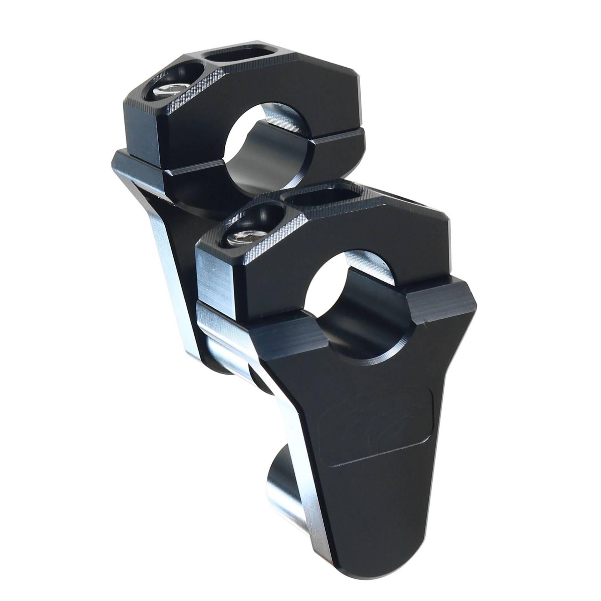 Riser Lenkerklemm 22mm Motorrad Modifikation Lenker Erhöhung Sitz Für Kawasaki Für Suzuki Motorrad-Lenkererhöhung(Black) von MAYINGLON