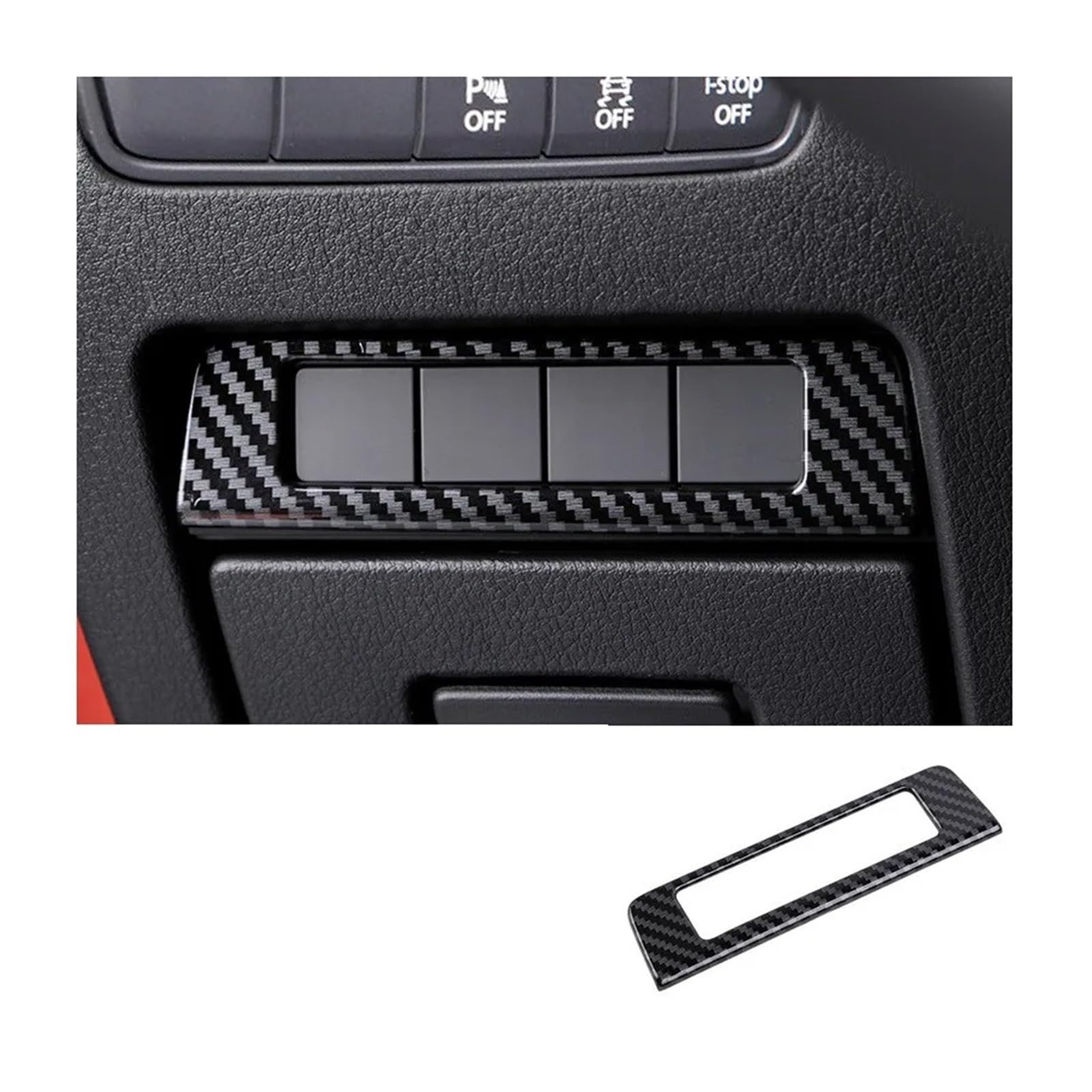 Control Panel Trim Für M&azda 3 Für Axela 2020 Auto Innen Panel Kit Abdeckung Dekor Trim Aufkleber Mittelkonsole Frame(SEAT Memory) von MBPBVRVAF