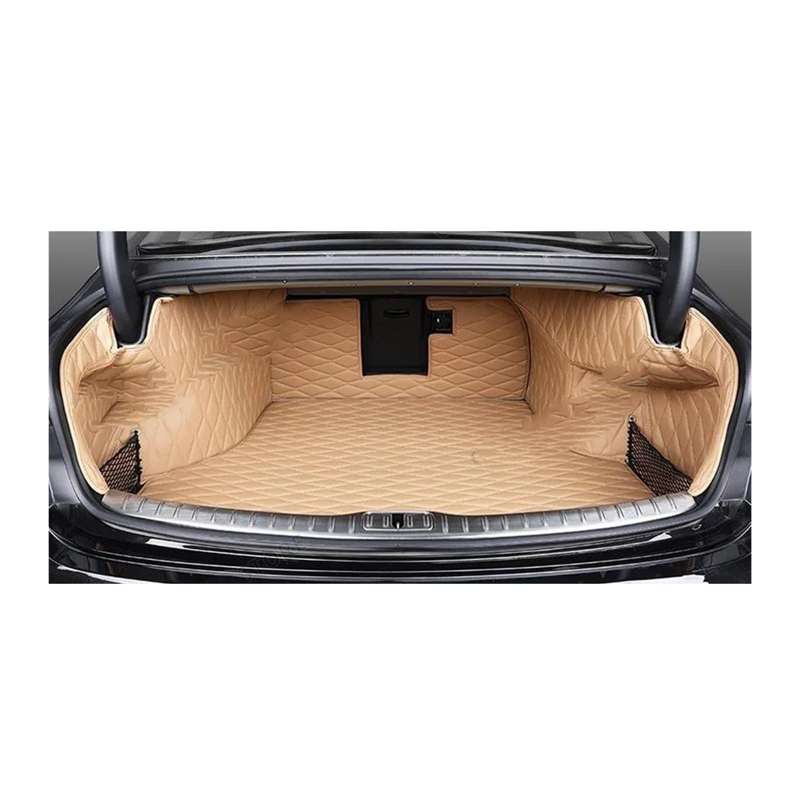 Kofferraumwanne Teppich Für H& Für G&enesis G80 Kofferraum Matte Voll Surround Schutz Pad Innen Modifikation Zubehör Kofferraum Innenmatte(Light Brown) von MBPBVRVAF