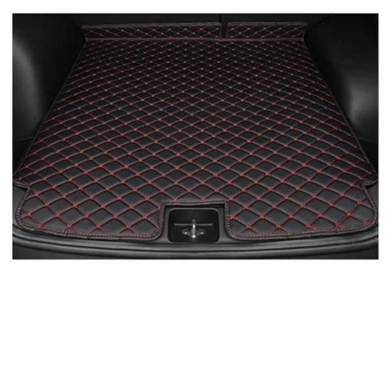 Kofferraumwanne Teppich Für Q&ashqai J11 2016 2017 2018 2019 2020 2021 Auto Stamm Matten Auto Fracht Hinten Boot Liner Stamm Matten Teppiche Kofferraum Innenmatte(Black red) von MBPBVRVAF