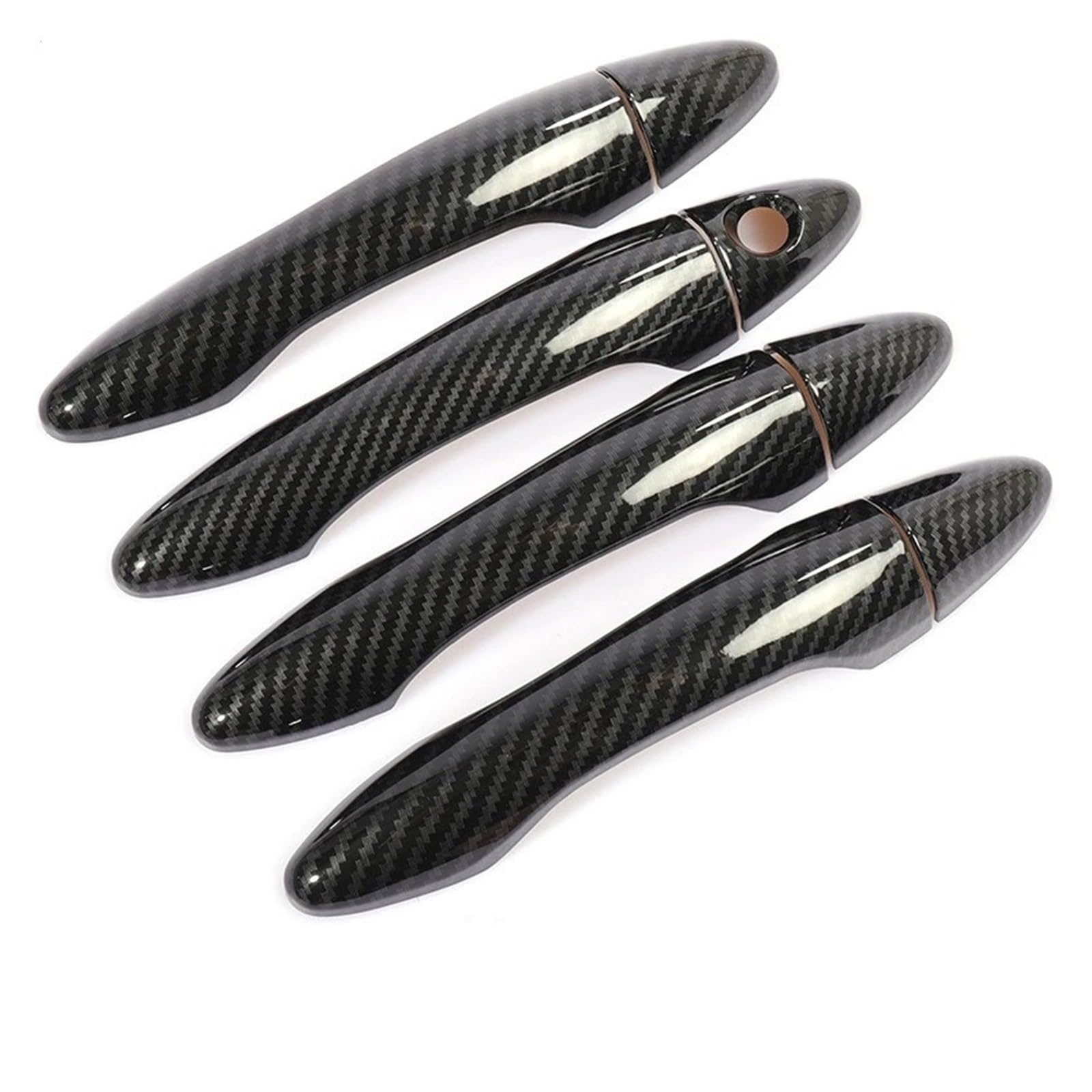 Äußere Türgriff Für K&ia Für O&ptima Für K5 2011 2012 2013 2014 2015 Auto Carbon Fiber Style Außentürgriff Zierleiste Aufkleber Dekor Türgriff Aussengriff(Black) von MBROS