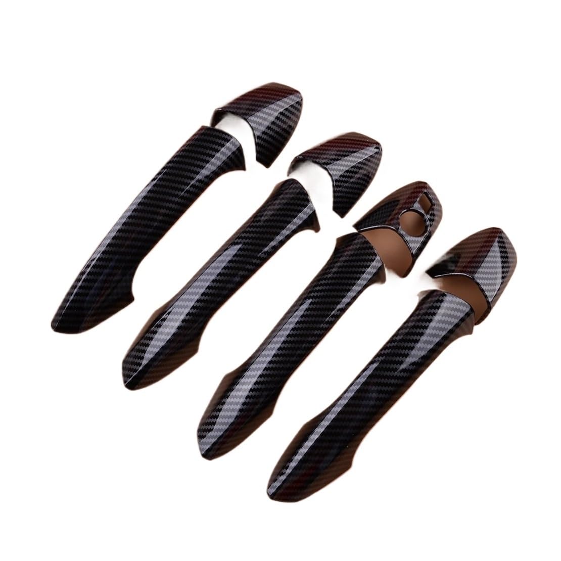 Äußere Türgriff Für W246 W204 W212 X204 W166 W117 Carbon Fiber Texture Schwarz Auto Außentür Griff Abdeckung Trim Cap Set LHD Türgriff Aussengriff von MBROS