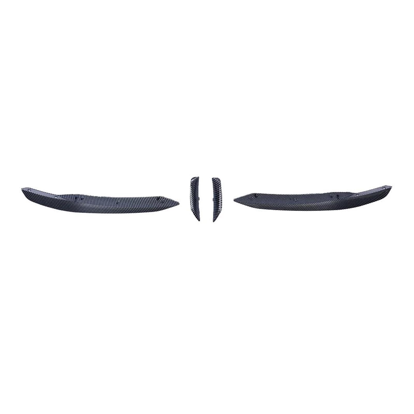 Auto Heckspoilerflügel Für CLA45 C118 2020 2021 Canards Vents Auto Styling Schwarz Frontschürze Lip Spoiler Splitter Heckspoiler Spoiler Flaps(Carbon Fiber Look) von MBROS