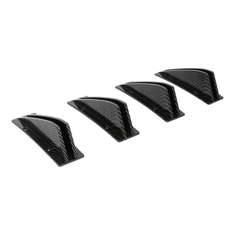 Auto Heckspoilerflügel Streifen Lip Spoiler Diffusor Splitter Kratzschutz Kohlefaser Astern Antikollisionsschutz Universal Auto Heckstoßstange Heckspoiler Spoiler Flaps(Carbon Fiber) von MBROS