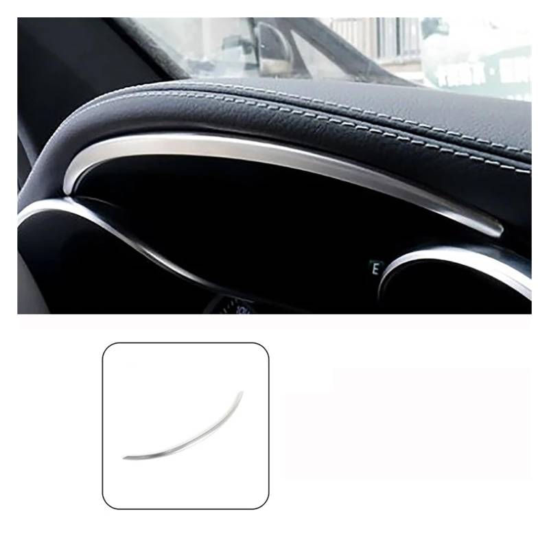 Auto Innenraum Rahmen Für C Klasse W205 Für G&LC X253 2015 2016 2017 2018 2019 2020 Auto Dashboard Innen Rahmen Dekoration Trim Zubehör Abdeckung Innen Trim(Silver) von MBROS