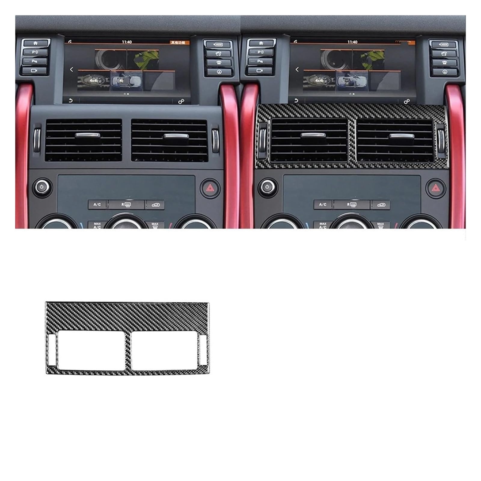 Auto Innenraum Rahmen Für L&and Für R&Over Für D&ISCOVERY Für S&Port 2015 2016 2017 2018 2019 Auto Innen Getriebe Tür Air Outlet Trim Aufkleber Zubehör Abdeckung Innen Trim(1) von MBROS