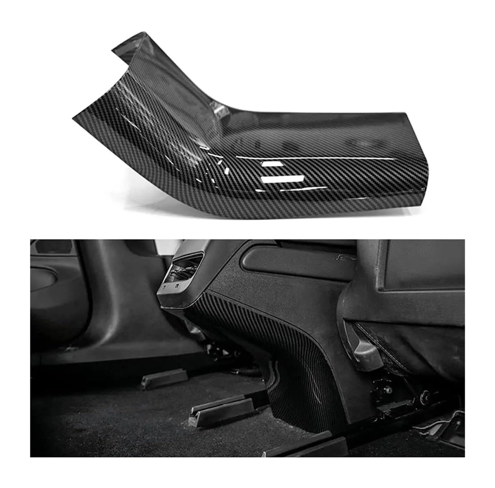 Auto Innenraum Rahmen Für T&esla Für Modell 3/Y 2020 2021 2022 2023 2024 Auto Center Console Dashboard Abdeckung Türschloss Schalter Trim Abdeckung Innen Trim(Rear Anti-Kick Cover) von MBROS