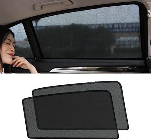 Auto Seitenfenster Sonnenschutz für Audi A4 Avant (B9 8W) 2018 2019 2020 2021 2022 2023-, Magnetische Vorne Heckscheibe Seite Fenster mit UV Schutz Rahmen Vorhang Autozubehör (2 Rear, normal) von MBROS