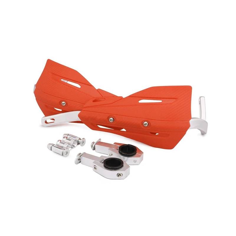 Handschutzschild Universal Motorrad 22MM 28MM Handschutz Lenker Schutz Lenker Dirtbike Hand Guards Lenker Handprotektoren(Orange) von MBROS