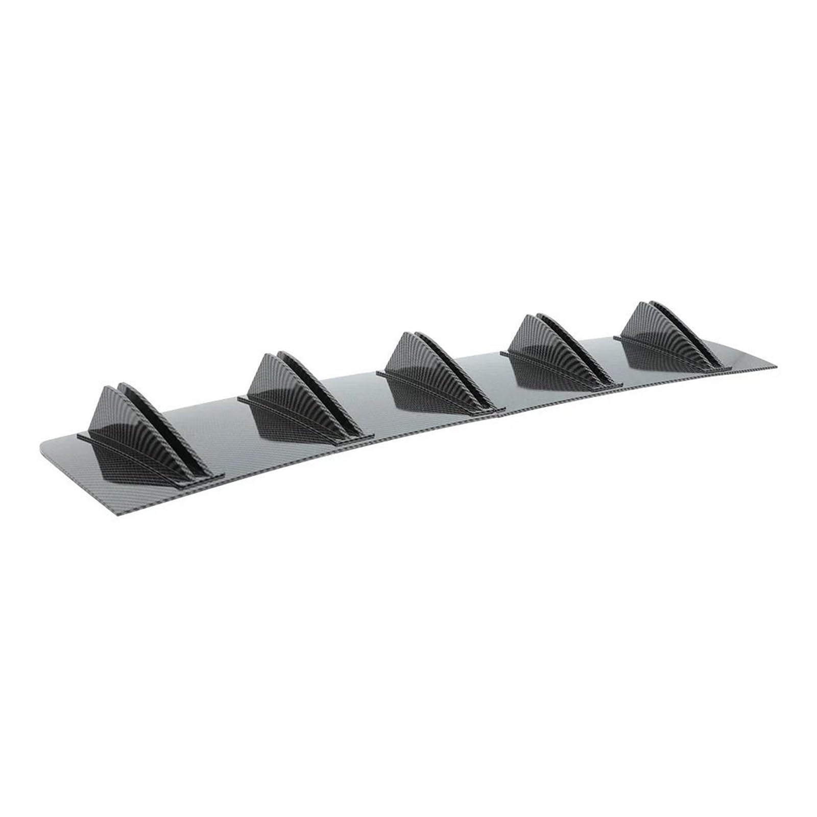 Heckscheibenspoiler Für F30 F31 F80 Universal-Heckspoilerlippe Im Haifischflossen-Stil Gebogene Stoßstangenlippe Diffusor Heckspoilerlippe 10 Flossen 2 Stück Heckspoiler Spoiler(Carbon) von MBROS