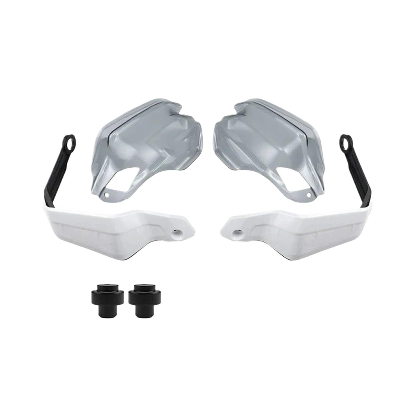 MBROS Handschutzschild Für XL 750 XL750 Für Transalp 750 Für TRANSALP 2023- Motorrad Handprotektoren Verlängerung HandGuard Kit Lenker Wind Schild Zubehör Lenker Handprotektoren(Set A - White Grey) von MBROS