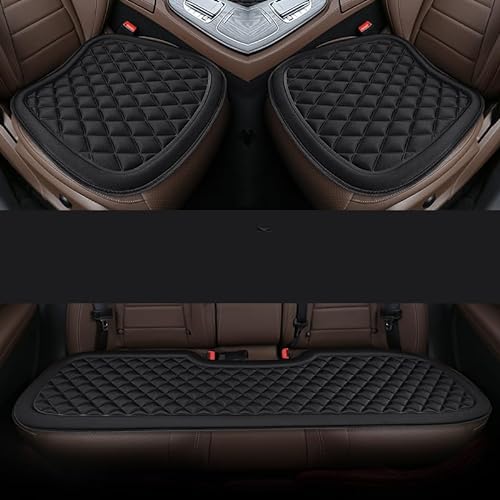 MBROS Sitzkissen Auto für Volvo SUV C40 EX90 XC40 XC60 XC70 XC90, Universelle Weich und Atmungsaktiv Sitzauflage Auto Sitzkissen Atmungsaktiver Sitzschoner,3PCS Front and Rear-Black von MBROS