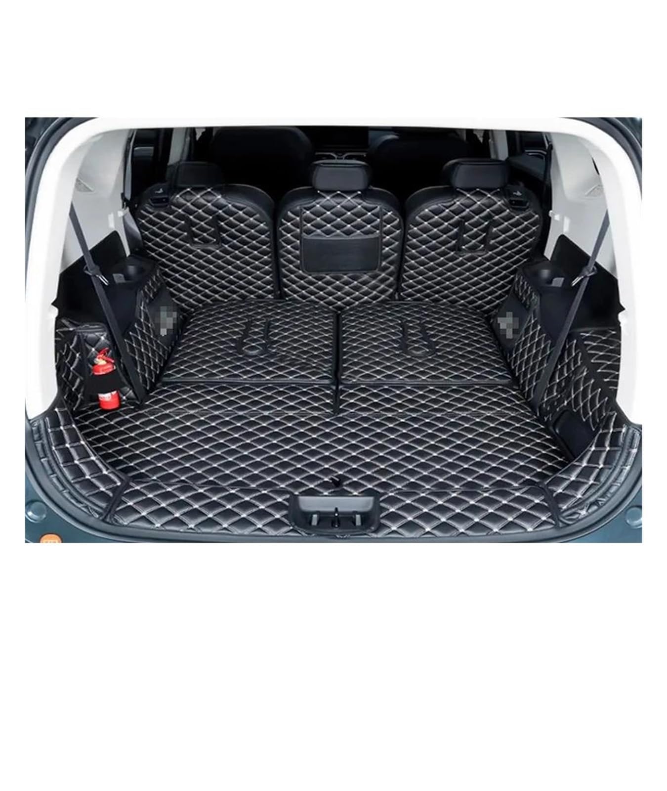 Stamm Boot Matten Auto Hinten Stamm Liner Boot Cargo Mat Boden Teppich Fach Schutz Zubehör Für O&kavango 2 2023 2024 Kofferraum Schutzmatte(White) von MBROS