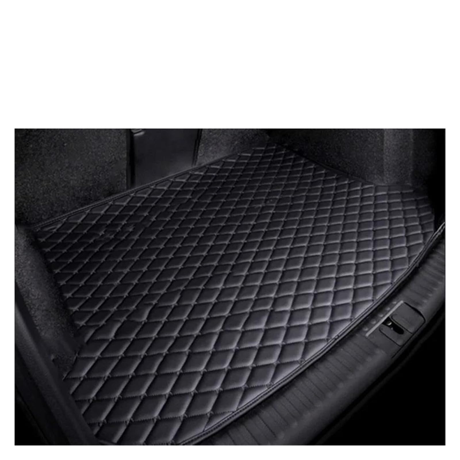 Stamm Boot Matten Für CR-V Für C&RV Für MK4 2012-2016 2013 2014 2015 Schmutz-beständig Stamm Matte Hinten Fracht Fach Matte Kofferraum Matte Auto Zubehör Kofferraum Schutzmatte(Black Beige) von MBROS